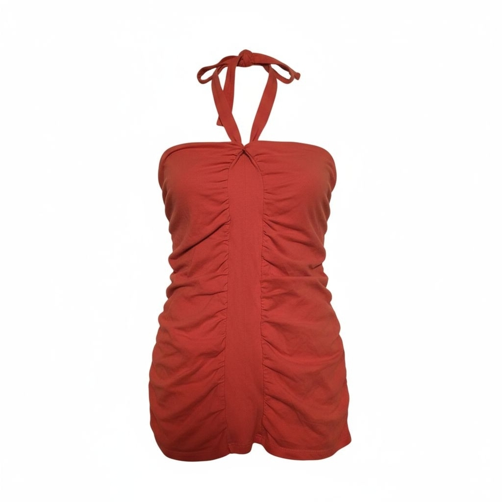 Victoria's Secret Pink Ruched Halter Tank Top